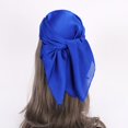 thumbnail image 6 of Simulated Silk Shiny Women's Solid Color Square Scarf New Satin 70cm Scarf Headscarf Women's Gift, 6 of 6