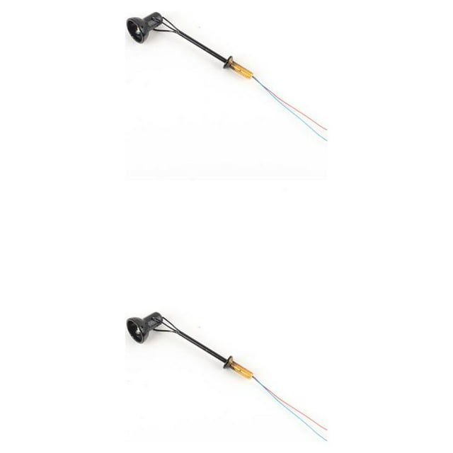 bedienty Model Railway Lamp Outdoor 1:87 Scale Streetlight Layout Single-Head LED Park Light Garden Building Layout Landscape Type A Black 2Set