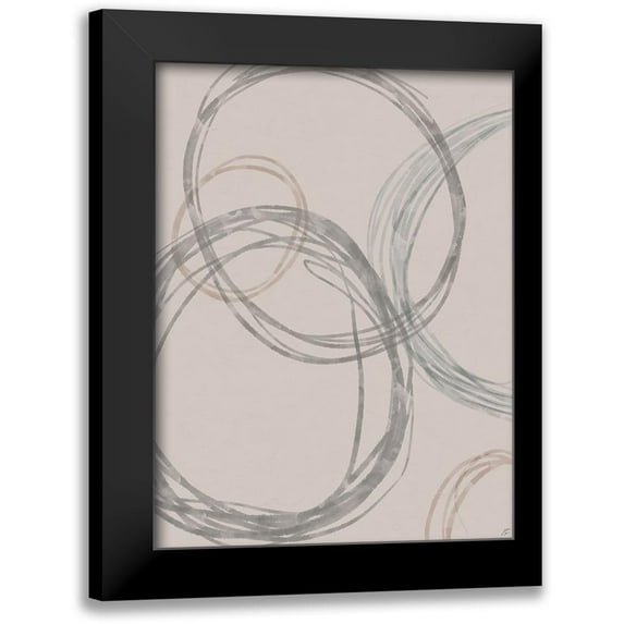 Lee, Judson 15x18 Black Modern Framed Museum Art Print Titled - Lead Circles I