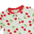 thumbnail image 2 of Milkberry Bamboo Pajamas Coverall for Baby Girls Footed Sleep Bodysuit for Infants Size 6-9 Months Cherry Blossom, 2 of 8