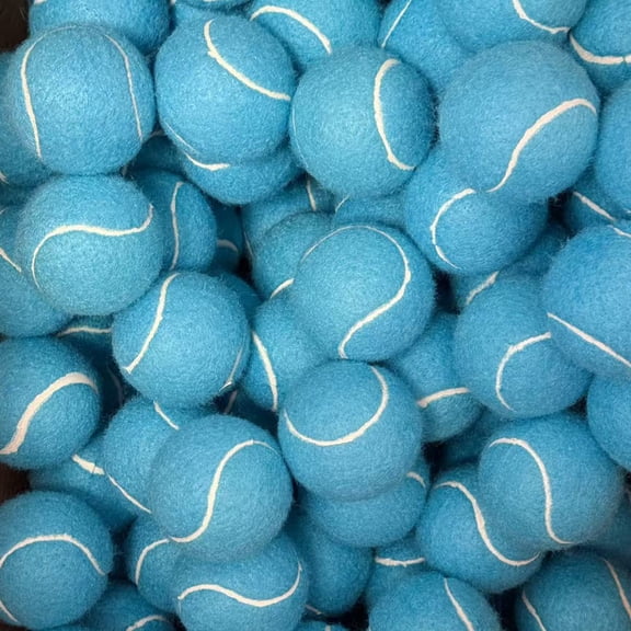 BESTSKY Tennis Balls,Training Exercise Balls for Pet Dog,High Elasticity Practice Tennis Balls for Beginner,With Mesh Carry Bag Easy to Transport Blue Tennis Balls