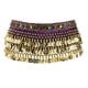 thumbnail image 1 of Bufanda de cadera Yuyangstore para danza del vientre con borlas de lentejuelas Morado oscuro, 1 of 8