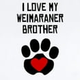 thumbnail image 2 of CafePress - I Love My Weimaraner Brother Body Suit - Baby Light Bodysuit, Size Newborn - 24 Months, 2 of 4