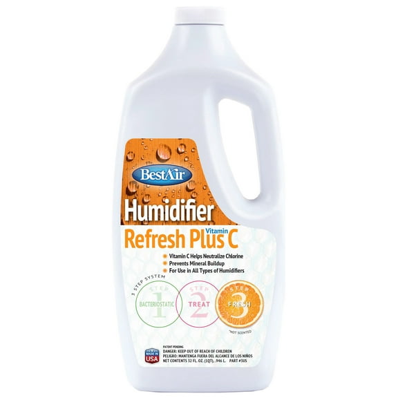 BestAir® Refresh   Vitamin C Humidifier Water Treatment, 32 fl oz for Evaporative Humidifiers