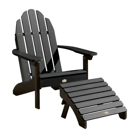 1 Essential Adirondack Chair with 1 Essential Folding Ottoman