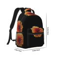 thumbnail image 2 of Disketp Orange Dalia Backpack - Comfortable Daypack with The right laptop for you Spacious Main Compartment & other poket - {designName} print, 2 of 6