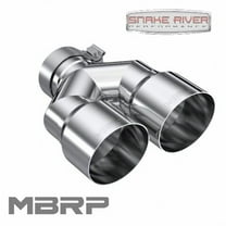 Mbrp Exhaust Tip; 4In. Od Dual Out; 3In. Id; Single Wall; T304 T5183