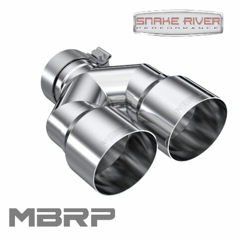 Mbrp Exhaust Tip; 4In. Od Dual Out; 3In. Id; Single Wall; T304 T5183