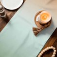 thumbnail image 3 of Sage Green Orange Ombre Table Runner 36 Inches, Abstract Modern Art Aesthetics Bed Runner Dresser Scarves Tabletop for Indoor Outdoor Parties/Ceremony/Banquet, 13"x 36", 3 of 9