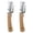 Brown, variant on 2Pcs Stainless Steel Multifunctional Peeling Knife, Bread Knife, Sharp and Rust-Resistant Kitchen Special for Potatoes, Fruits, Vegetables