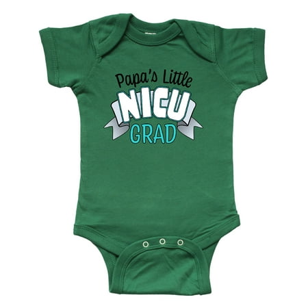 

Inktastic Papa s Little Nicu Grad in Blue with Banner Gift Baby Boy or Baby Girl Bodysuit