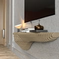 thumbnail image 6 of Batamex Parametric 48" Floating Shelf Modern Geometric Wooden Wavy Wall Decor, 6 of 9