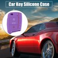 thumbnail image 2 of Unique Bargains Car Key Silicone Case for VW Golf 7 Mk7 Polo Jetta 3 Button Honeycomb Pattern Car Key Cover Pink, 2 of 6