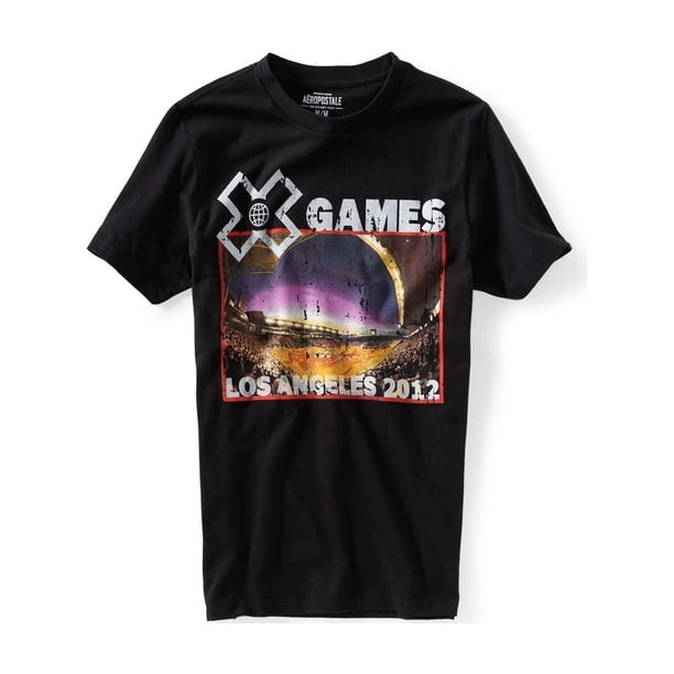 Aeropostale Hombres X-games La 2012 Graphic T-Shirt, Negro, X-Small