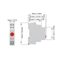 thumbnail image 2 of "DIN Rail Mount Push Button Switch JP9 - 230V AC 2NO 2NC for Magnetic Starters & Contactors, Compact Design with IP20 Protection", 2 of 5