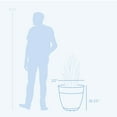 thumbnail image 4 of Bloem 20-in Dayton 100% Recycled Plastic Planter with Saucer - Ocean Blue, 4 of 6