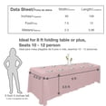 thumbnail image 3 of Urby 1pcs Pink Extra Large Rectangle Tablecloth Linen for 8ft Folding Fable, 90" x 156", 3 of 5