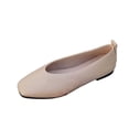 thumbnail image 2 of Plus Size Wide Width Round Toe Rhinestone Women's Casual & Dress Shoes Comfortable Office Work Daily Wear Spring Summer Khaki 8.5, 2 of 9