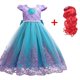 thumbnail image 1 of Disfraz de princesa para niñas, disfraz de sirena pequeña, vestido de fiesta de carnaval, vestido de baile de Halloween, 4-10 años Fivean unisex, 1 of 2