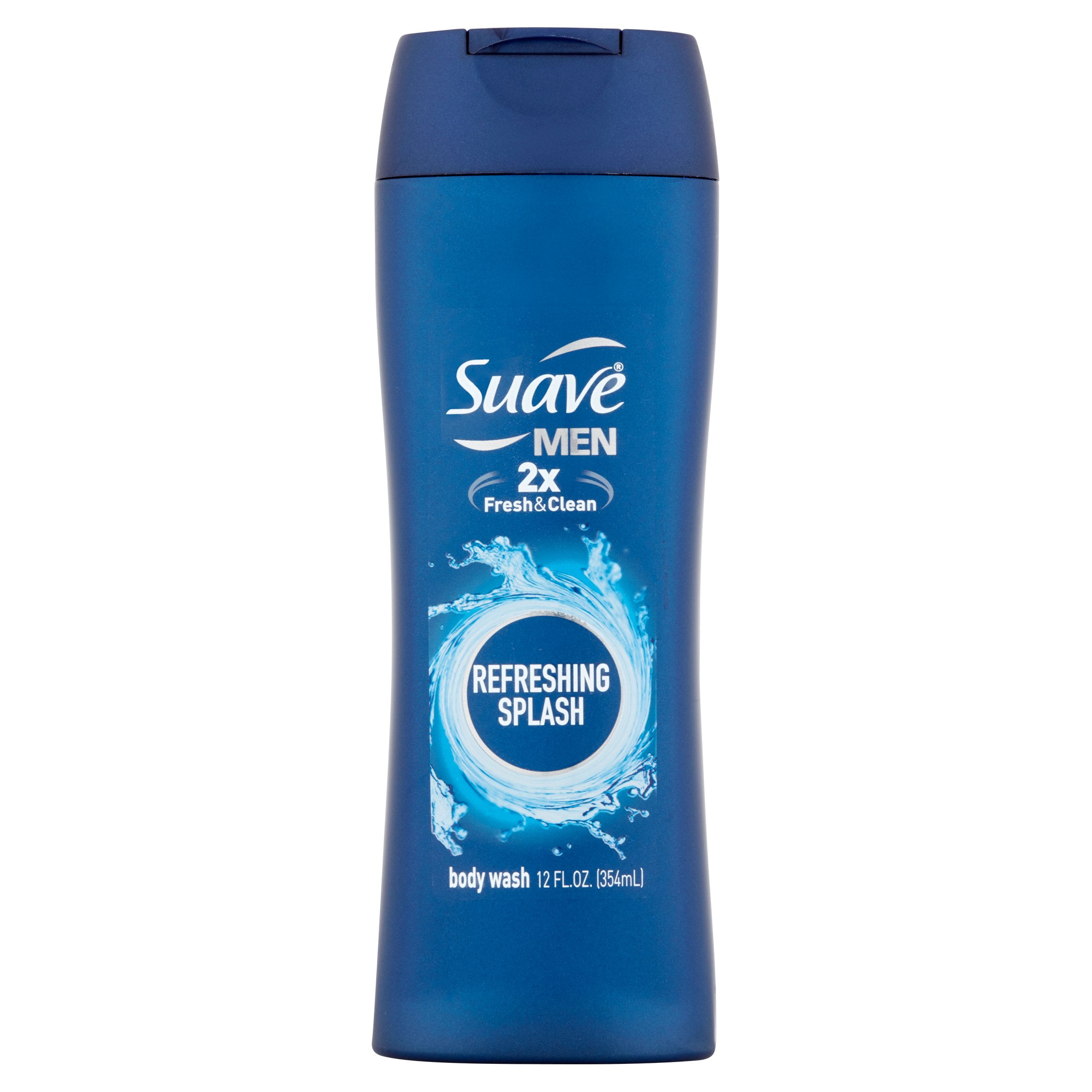 Suave Men Refreshing Body Wash, 12 oz (Pack of 4)
