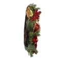 thumbnail image 4 of Kurt S. Adler 24 in. Unlit Gold & Red Poinsettia Wreath, 4 of 6