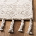 thumbnail image 3 of SAFAVIEH Casablanca Victoria Geometric Moroccan Wool Shag Runner Rug, Ivory/Beige, 2'3"x8', 3 of 10