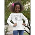 thumbnail image 2 of Cats And Doodle Pattern Long Sleeve Toddler -Image by Shutterstock,  5 Toddler, 2 of 4