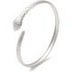 thumbnail image 3 of 1 brazalete de serpiente de acero inoxidable 304 para mujer., 3 of 3