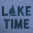 thumbnail image 2 of Womens Lake Time T Shirt Funny Vacation Getaway Boating Lovers Tee for Ladies Womens Graphic Tees, 2 of 9