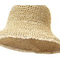 thumbnail image 4 of CoCopeaunts Straw Bucket Hat Women Summer Beach Large Brim Hollow Sunshade Caps Foldable Roll up Floppy Fisherman Hat for Men, 4 of 8