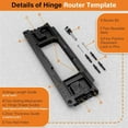 Professional Door Hinge Jig Hinge Mortiser for Easy Mortise Routing and