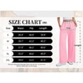 thumbnail image 6 of SWQZVT Women's Wide Leg Sweatpants, High Waisted Straight Leg Joggers with Pockets, Casual Drawstring Elastic Waist Lounge Pants, 6 of 9