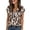 Black, variant on Satin Shirts for Women Summer Short Sleeve V Neck Floral Print Silk Shirt Dressy Casual Blouse Work T Shirts
