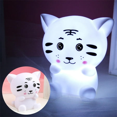 

PINMU Baby Night Light LED Cartoon Lamp Tiger Mood Lights Children Kids Gift Glow Toy Bedroom Decor Night Lamps