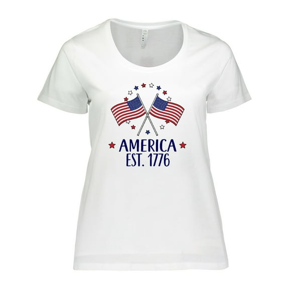 Inktastic America Est 1776 4th of July Women's Plus Size T-Shirt