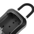 thumbnail image 3 of HLONK Key Lock Box for Outside Key Lockbox for House Key Storage Outdoor Wall Mounted Resettable Code House Key Safe Lock Box for Outside Realtors Garage, 3 of 6