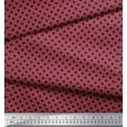 thumbnail image 3 of Soimoi Tissu Popeline de Coton Rouge Tissu à Imprimé Géométrique Carré au Mètre 56 Pouces de Large, 3 of 3
