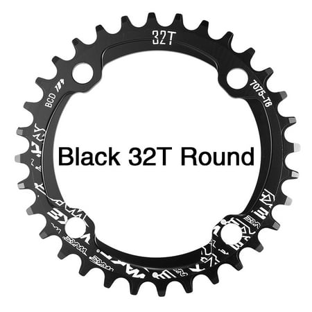 Mountain Bike Chainrings Bike Narrow Wide Chainring Crankset Single Chain Ring Bike Round Oval Chainrings BCD 104MM 32T / 34T / 36T / 38T ()