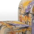 thumbnail image 4 of Designart "composition Fusion IX" Yellow Abstract Collages Upholstered Accent Chair - Modern Arm Chair For Living Room, 4 of 5