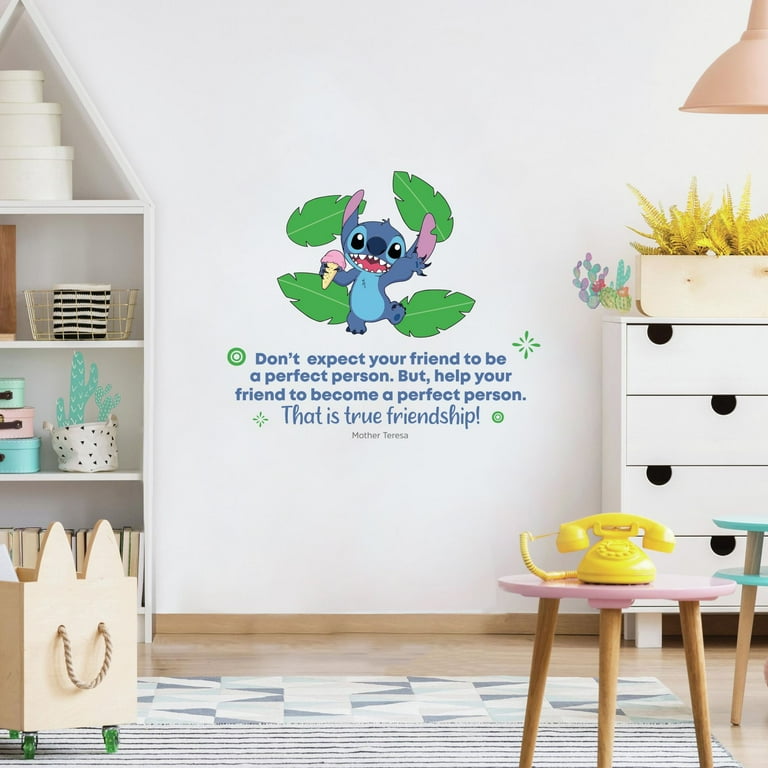 Friendship Lilo Stitch Life Quote Cartoon Quotes Decors Wall