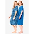 thumbnail image 3 of Dreams & Co. Plus Size 2-Pack Short-Sleeve Sleepshirt, 3 of 6