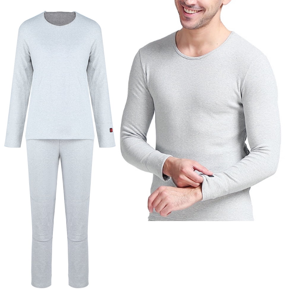 Kritne Women Men USB Electric Heating Clothes Heated Underwear Warm