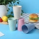 thumbnail image 3 of Taza para beber reutilizable, irrompible y ecológica para adultos, juego de vasos saludables biodegradables con paja de trigo, 5 multicolores, apto para lavavajillas, 3 of 7