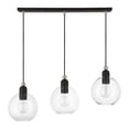 thumbnail image 2 of Livex Lighting - Downtown - 3 Light Sphere Linear Chandelier In Industrial, 2 of 10