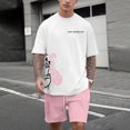 thumbnail image 1 of WILLBEST Conjunto de Traje para Hombre con Estampado de Oso para Uso Exterior E Informal. Combinación de Manga Corta y Pantalones Cortos para Verano. Ideal para Relajación y Actividades Físicas., 1 of 3