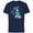 Navy, variant on Disney 100 Lilo & Stitch Christmas Happy Stitchmas! - Short Sleeve Cotton T-Shirt for Adults - Customized-Black