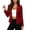 Blazers for women Red, variant on Homenesgenics Blazers for Women Business Casual Solid-Color Long-Sleeve Blazer with Lapel, Fitted Cardigan-Style Blazer Black XXL