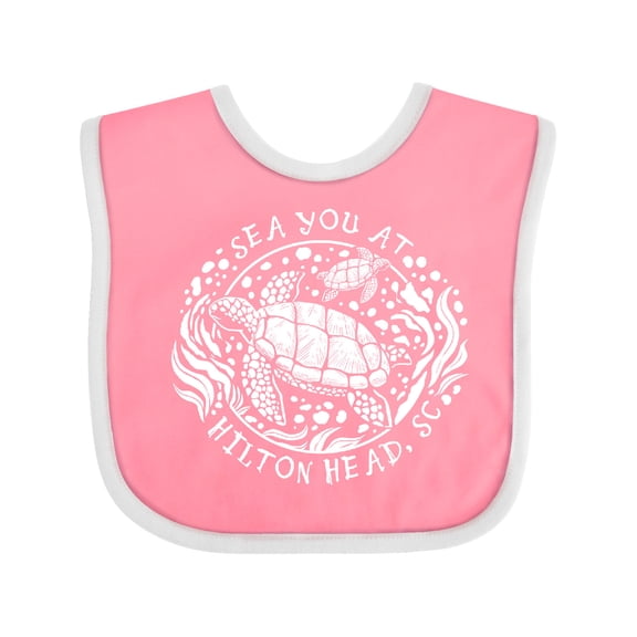 Inktastic Sea You at Hilton Head, Sc Boys or Girls Baby Bib