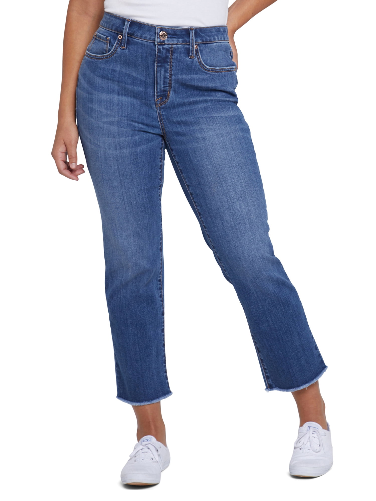 Popsugar Women's Flare-Leg High Rise  Crop Jeans 