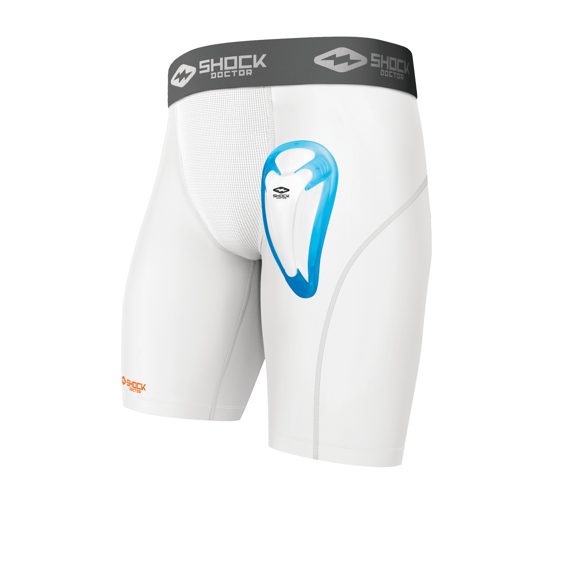 Boys,Youth & Adult Men Shock Doctor Compression Shorts with Bio-Flex Supporter Cup Included 